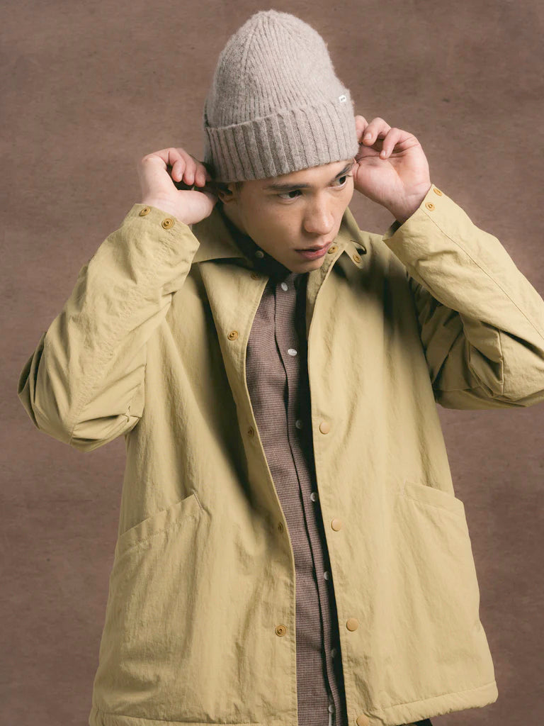 Brushed Lambswool Balloch Beanie- Mushroom Kestin Hats