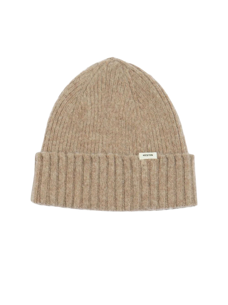 Brushed Lambswool Balloch Beanie- Mushroom Kestin Hats