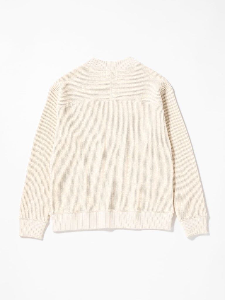 Jackman Waffle Midneck- Ivory – Eames NW