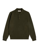 Mull Polo- Dark Olive Kestin Sweaters