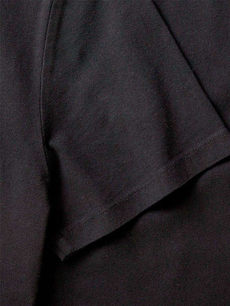 Organic Cotton Tee- Black Taylor Stitch Tee Shirts