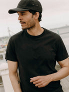 Organic Cotton Tee- Black Taylor Stitch Tee Shirts