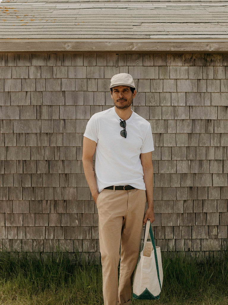 Organic Cotton Tee- White Taylor Stitch Tee Shirts