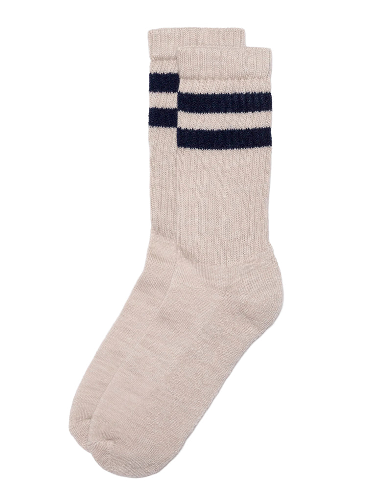Merino Double Stripe Socks- Tan American Trench Socks