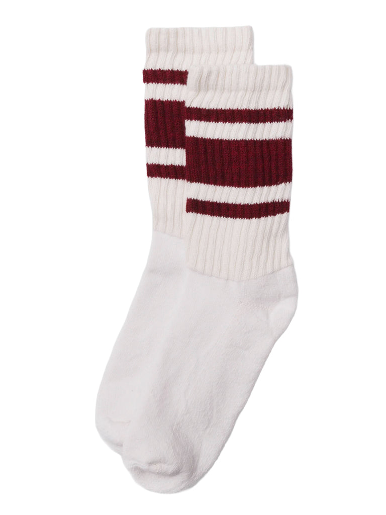 Heathered Mono Stripe Socks- Red American Trench Socks