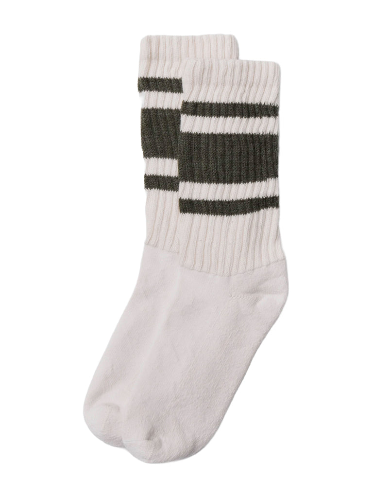 Heathered Mono Stripe Socks- Olive American Trench Socks