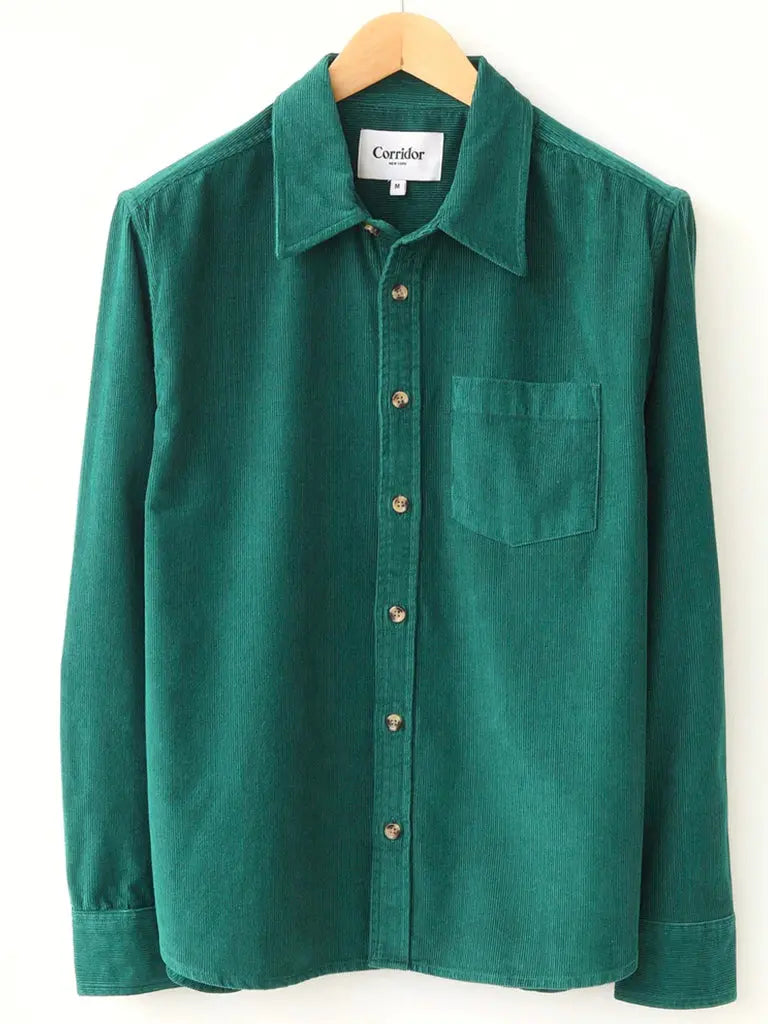 Corduroy Shirt- Green