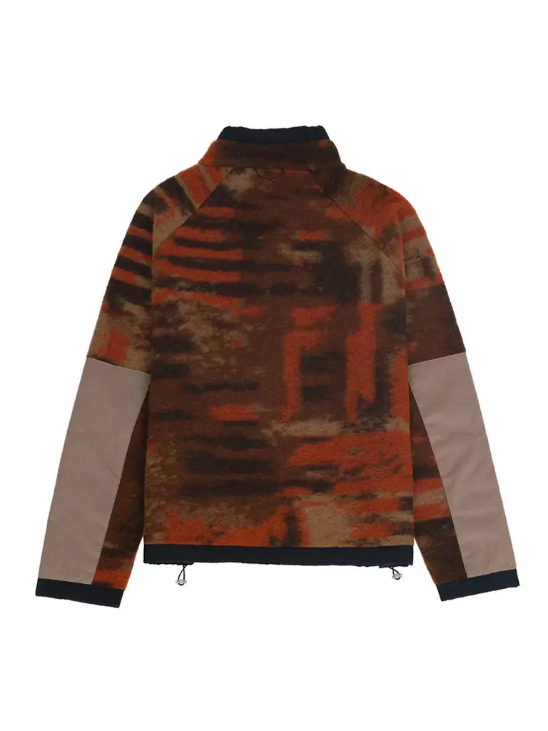 Signal Fleece- Rust Multi Jacquard Folk