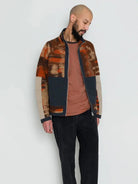 Signal Fleece- Rust Multi Jacquard Folk