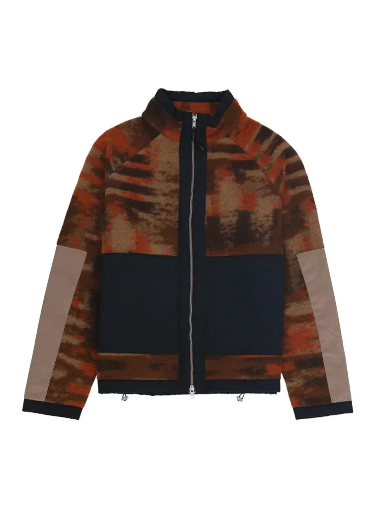 Signal Fleece- Rust Multi Jacquard Folk