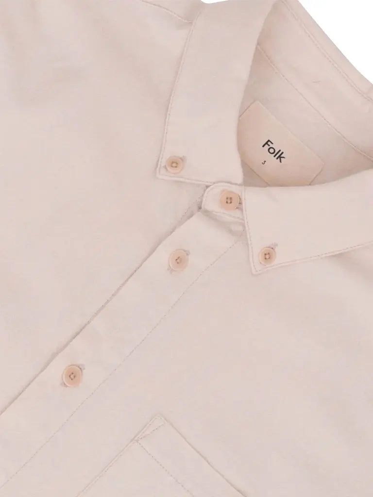 Relaxed Fit Shirt- White Folk