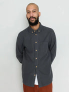 Relaxed Fit Shirt- Slate Flannel Folk