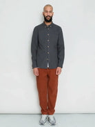 Relaxed Fit Shirt- Slate Flannel Folk