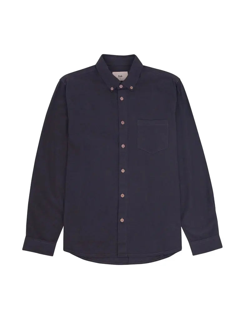 Relaxed Fit Shirt- Slate Flannel Folk