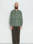 Patch Overshirt- Dark Sage Heavy Cord Folk