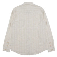 Relaxed Fit Shirt - Natural Crinkle Stripe