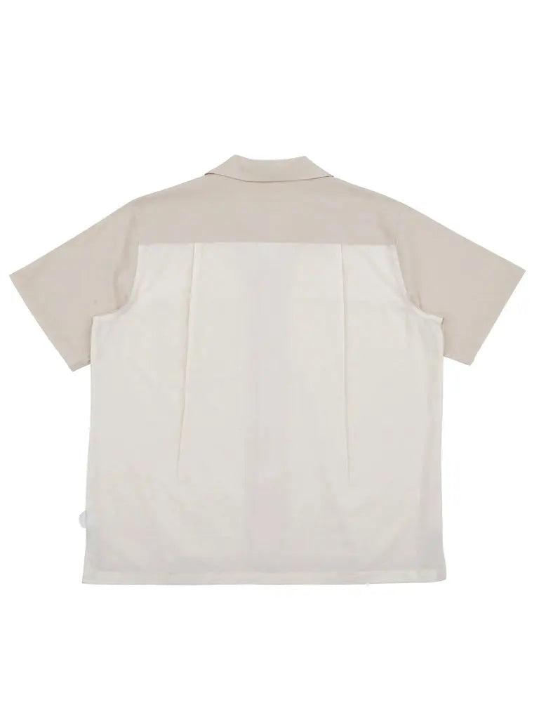 2 Tone Soft Collar Shirt- Chalk - Eames NW