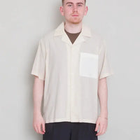 2 Tone Soft Collar Shirt- Chalk