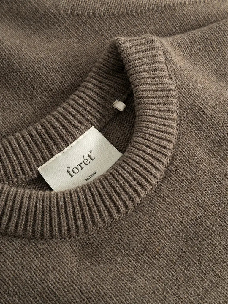 Relaxed Jacquard Knit- Stone Forét