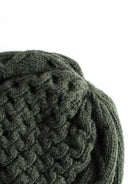 Hybrid Cable Beanie- Dark Moss Forét