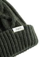 Hybrid Cable Beanie- Dark Moss Forét