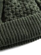 Hybrid Cable Beanie- Dark Moss Forét