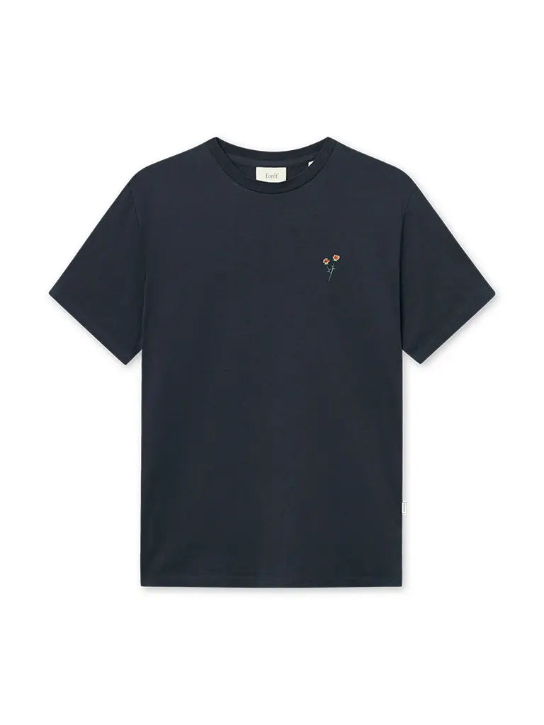 Flower T-Shirt- Navy Forét