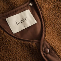 Aura Sherpa Fleece Vest- Brown - Eames NW