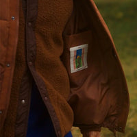 Aura Sherpa Fleece Vest- Brown - Eames NW