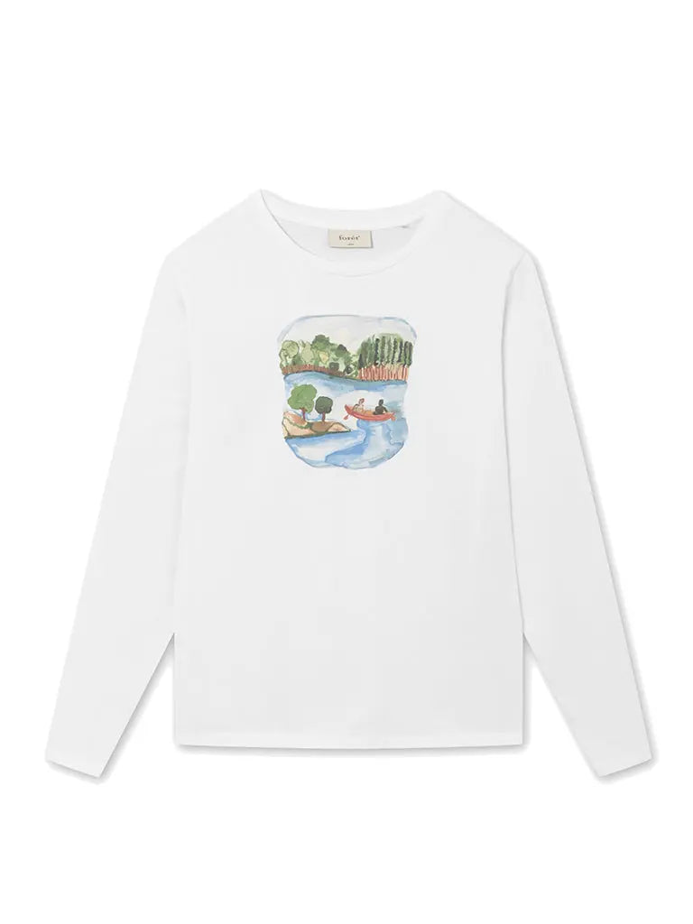 Canoe Longsleeve- White - Eames NW