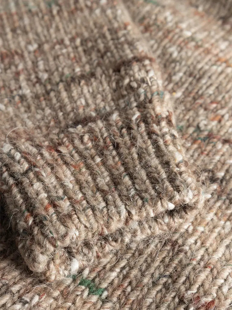 Artist Alpaca Knit- Khaki Melange Forét