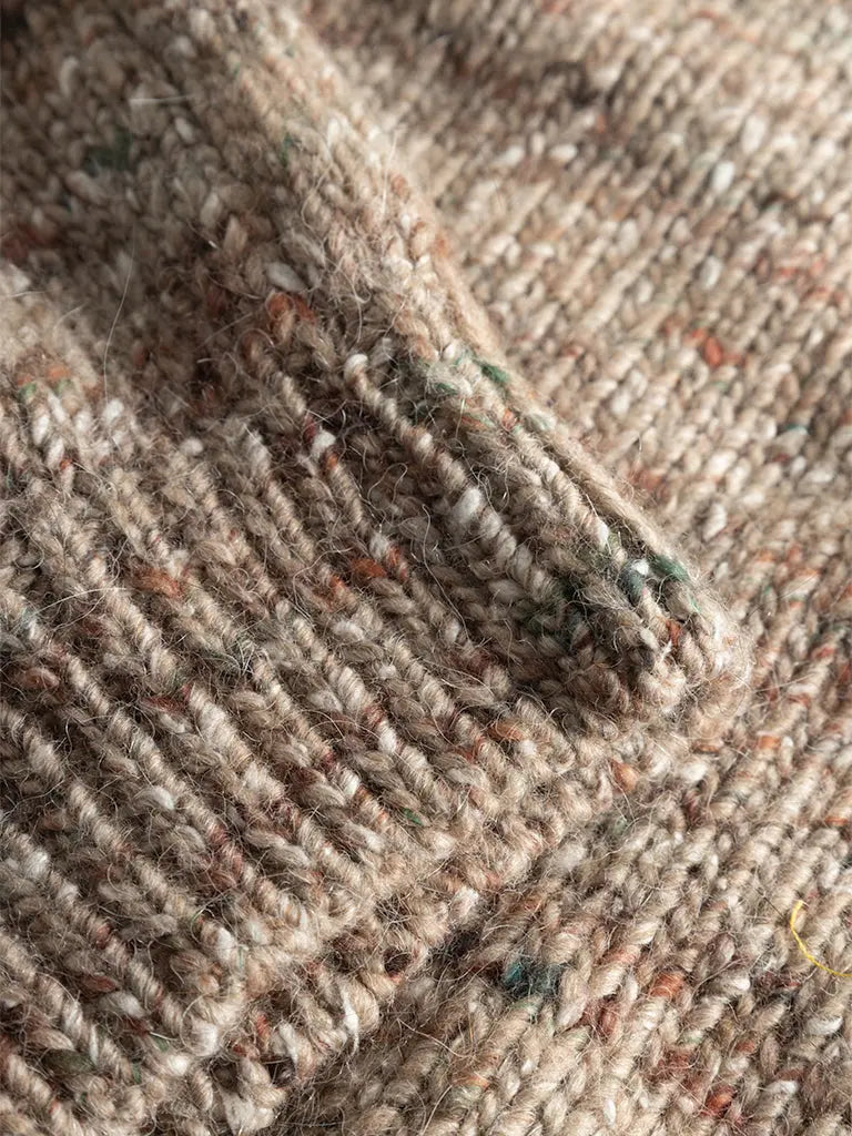 Artist Alpaca Knit- Khaki Melange Forét