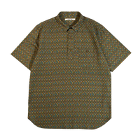 Granton Shirt- Olive Thistle Print