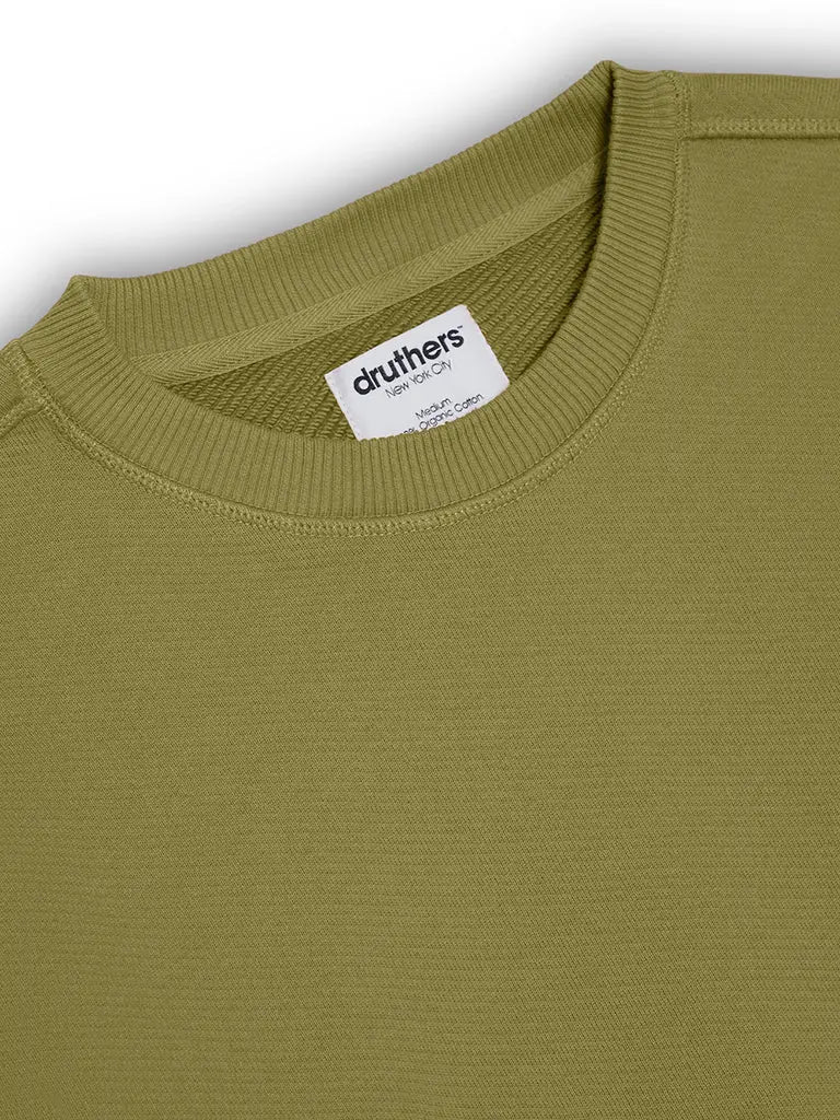 Heavyweight French Terry Crewneck- Calliste Green - Eames NW