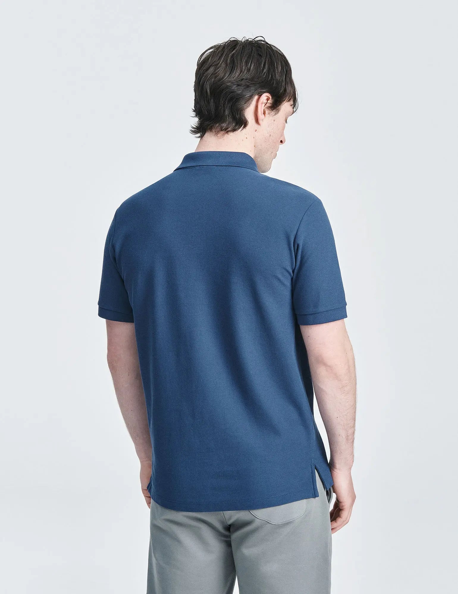 Pique Polo- Marine Blue håndværk