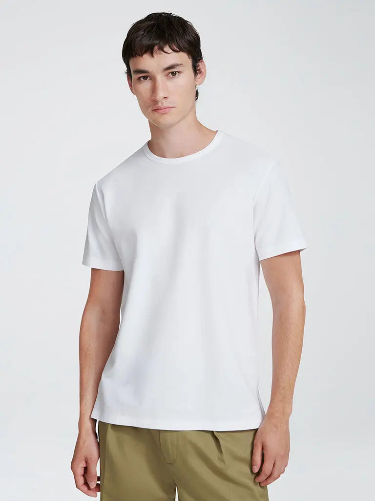 Pique T-Shirt- White håndværk