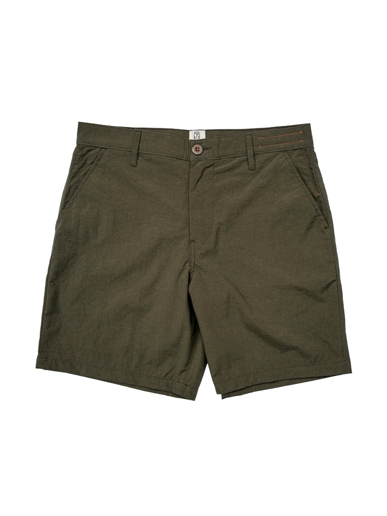 Scoop Short- Military Green Taslan Hiroshi KATO Shorts