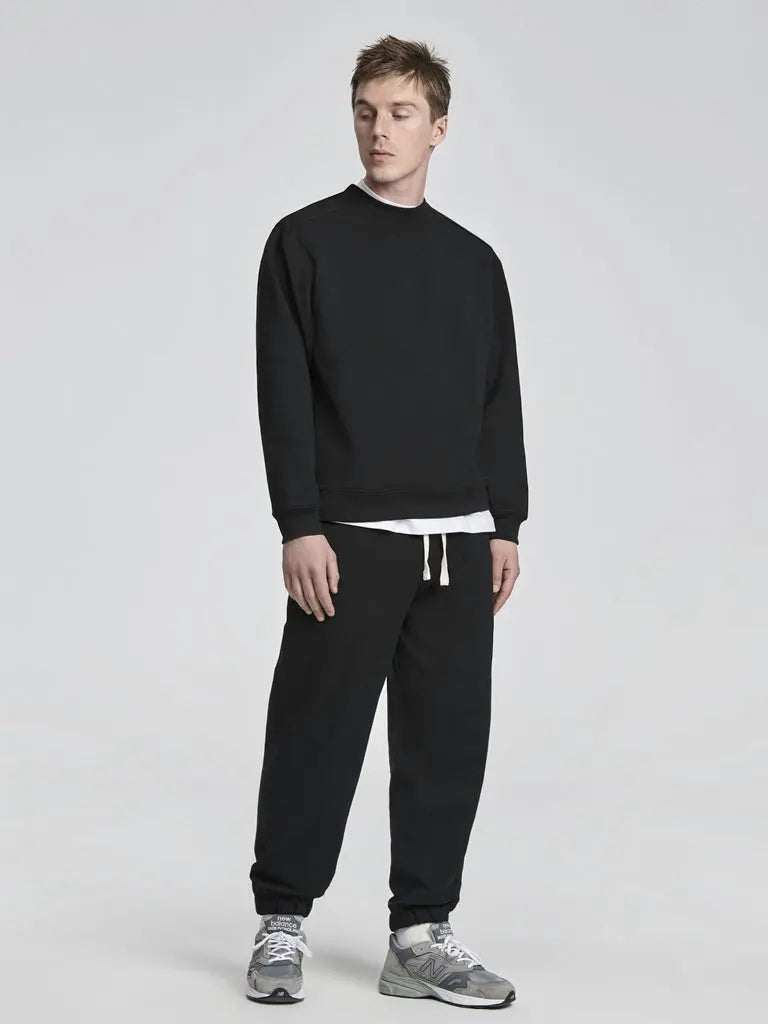 Relaxed Sweatshirt- Black håndværk