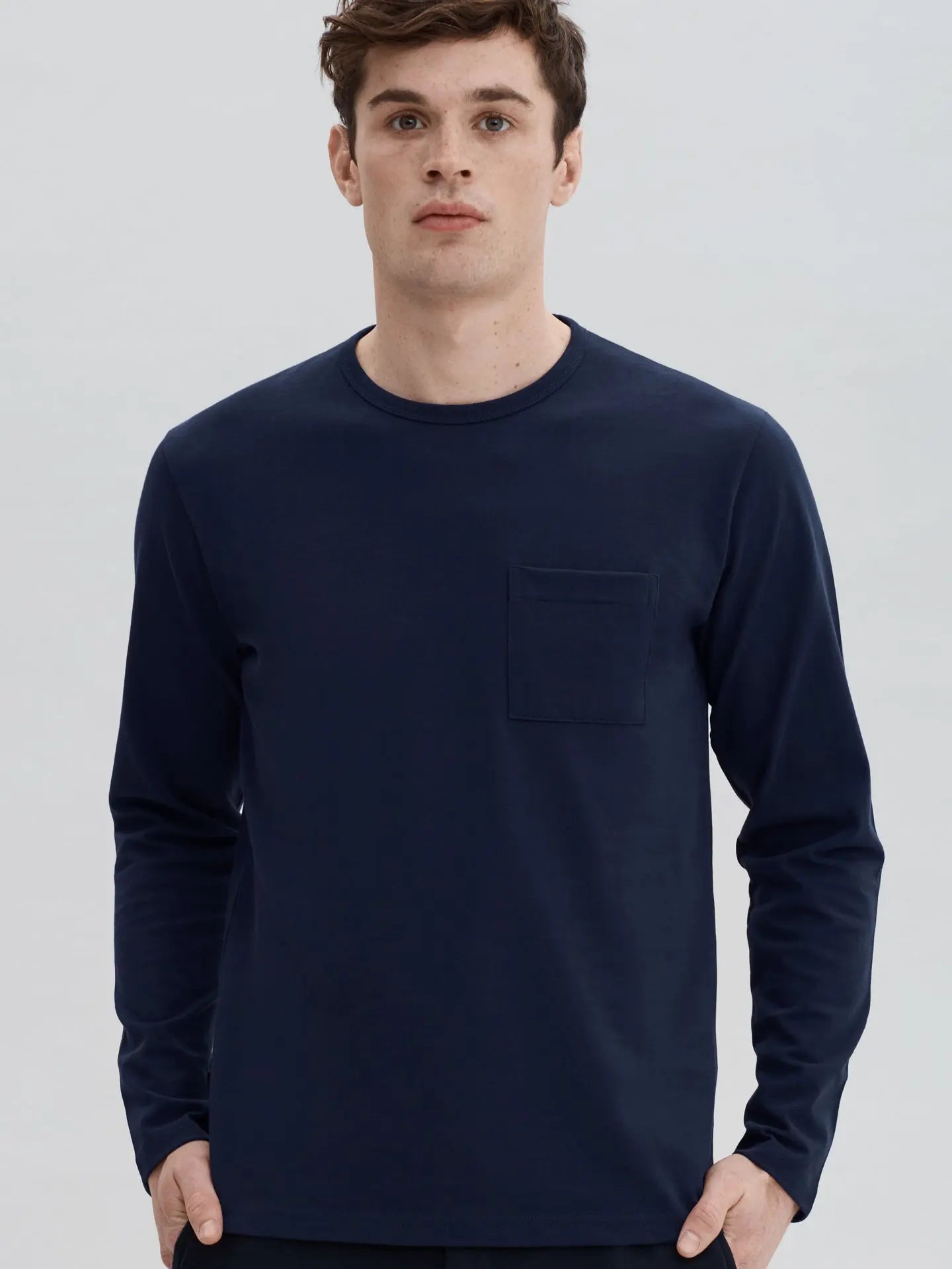 Heavyweight L/S Tee- Dark Navy - Eames NW