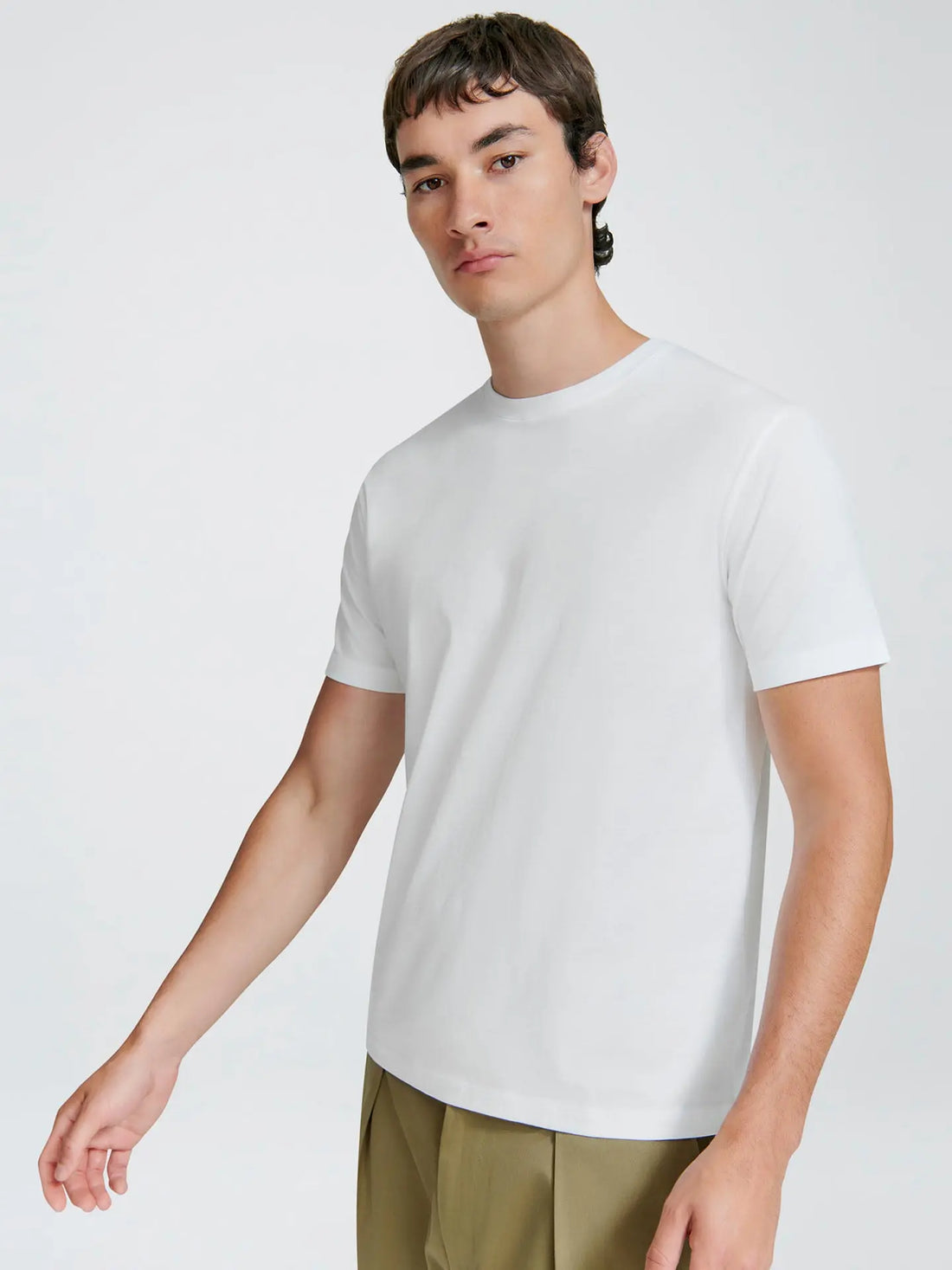 Crew Neck T Shirt- White - Eames NW
