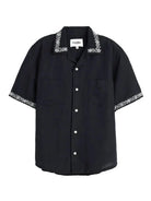 Harmony Embroidered Shirt- Black Corridor Shirts