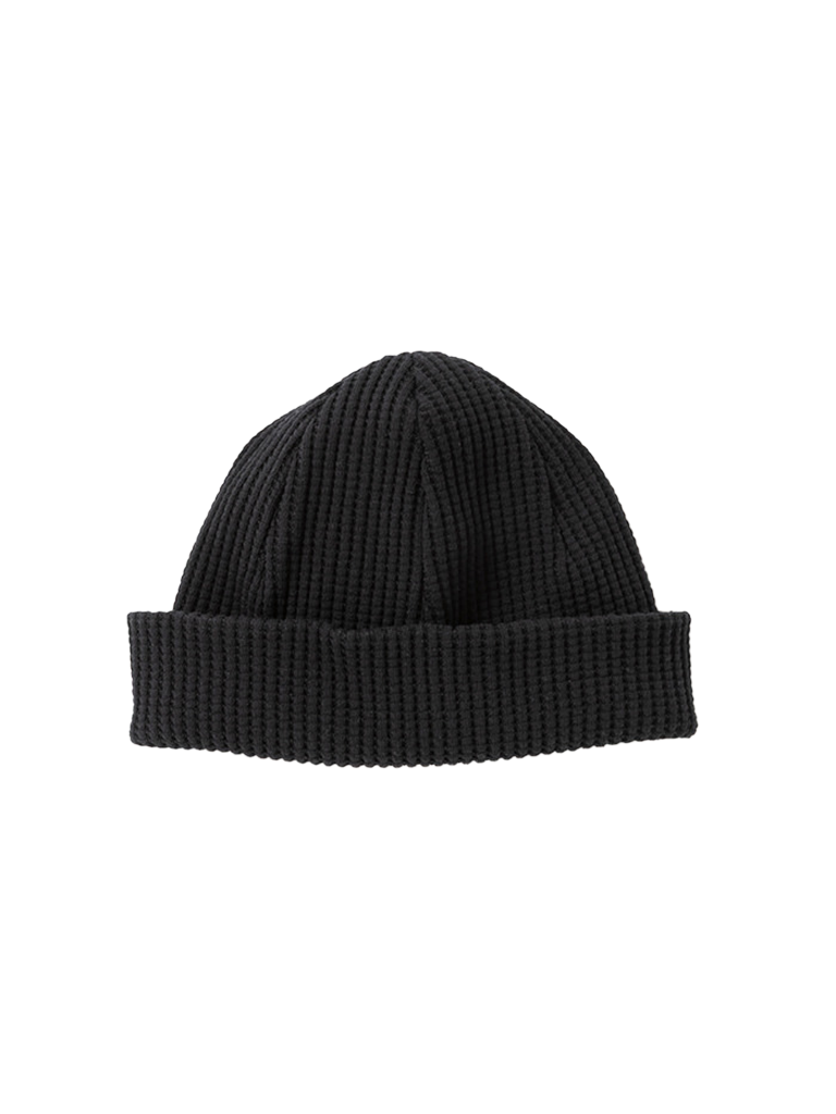 Waffle Knit Cap- Black Jackman Hats
