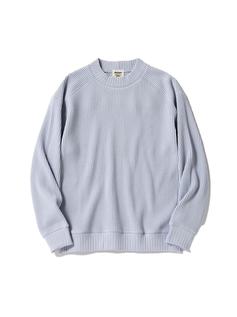Waffle Midneck- Ice Blue Jackman Sweaters