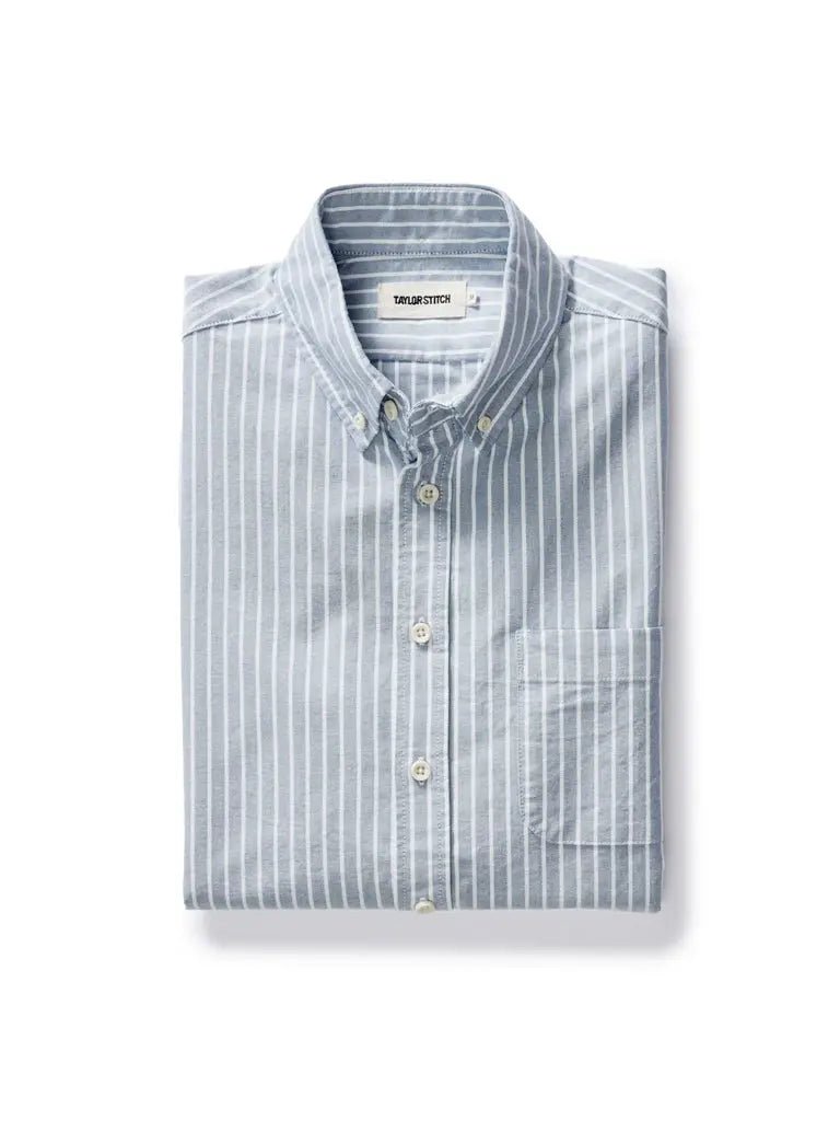 Jack Shirt- Blue Sky Stripe Taylor Stitch