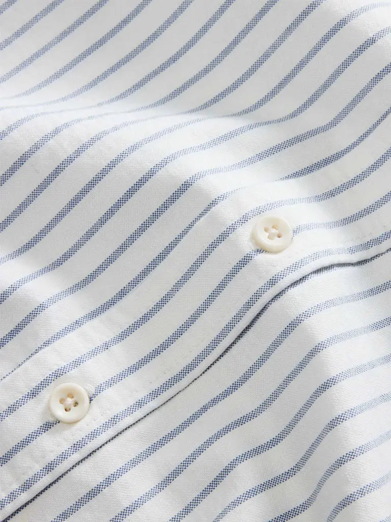 Jack Shirt- White Stripe Taylor Stitch