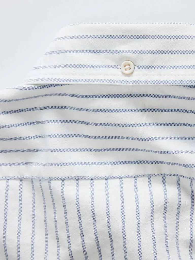 Jack Shirt- White Stripe Taylor Stitch