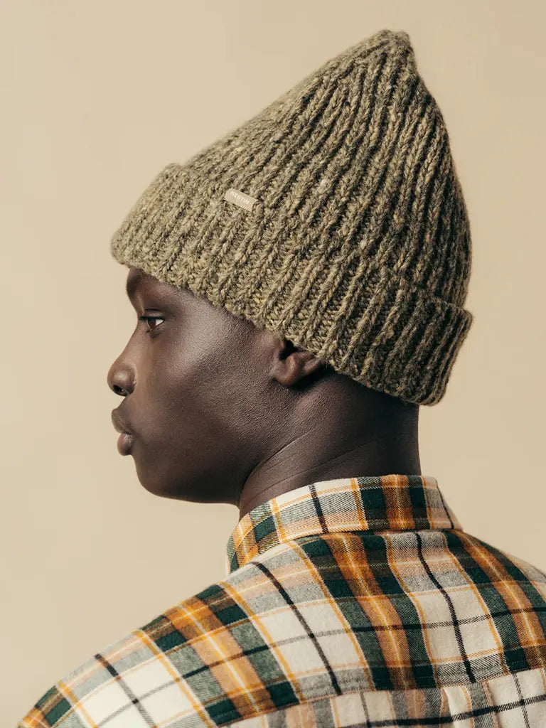 Isla Beanie- Olive Marl Kestin