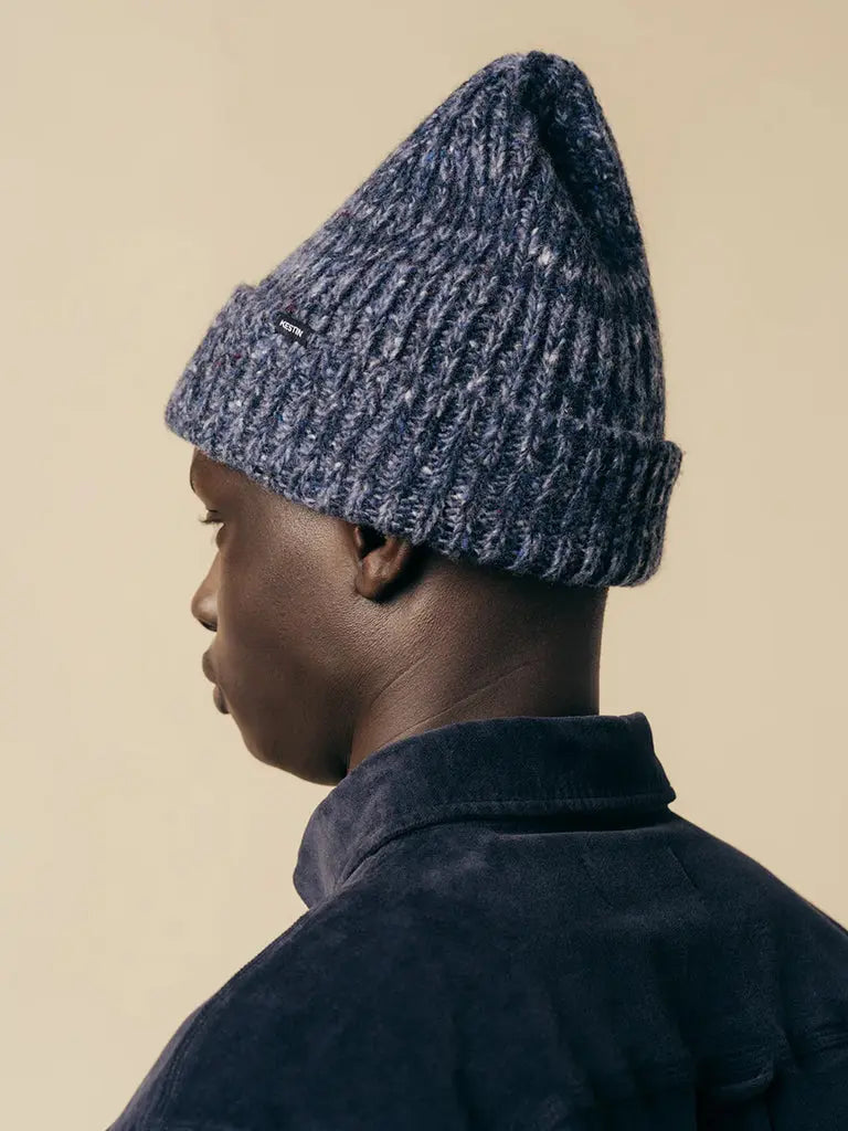 Isla Beanie- Navy Marl Kestin