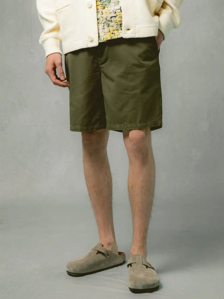 Kestin | Inverness Short- Olive Cotton Twill – Eames NW