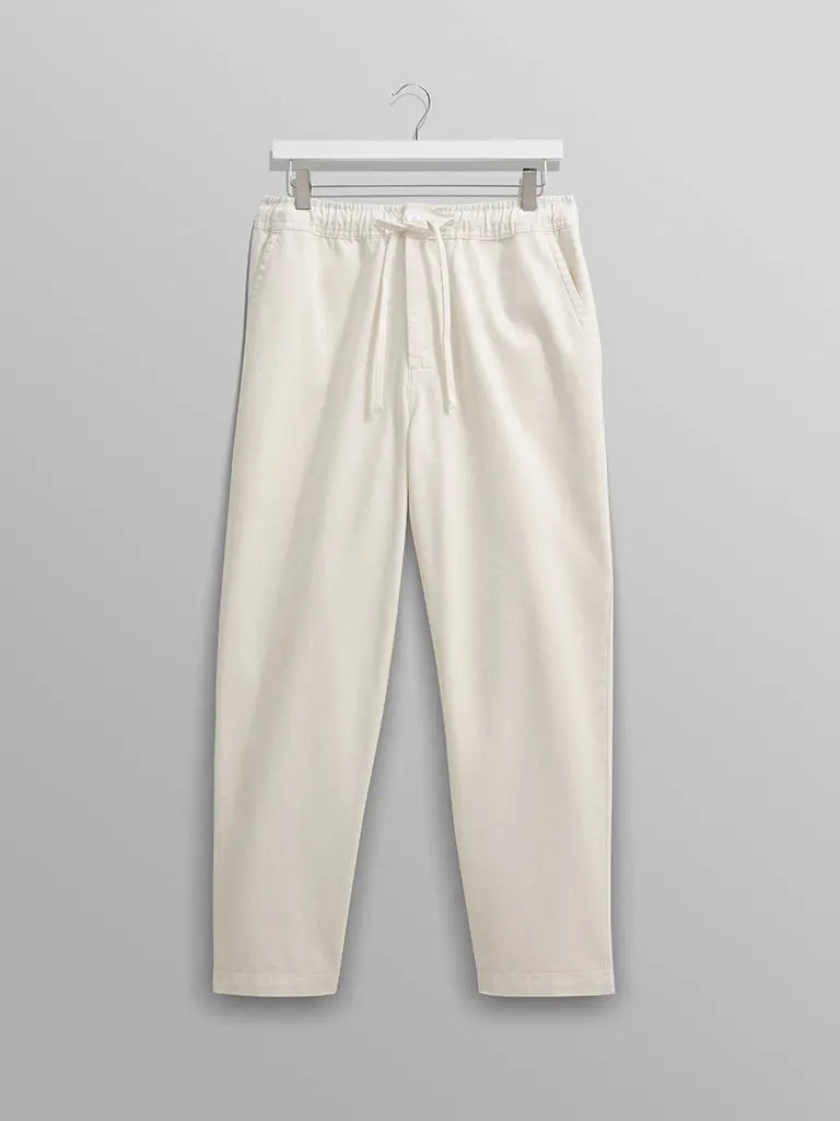 Kurt Trousers- Twill Light Off White - Eames NW